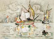 Paul Signac Fishing Boats Germany oil painting artist